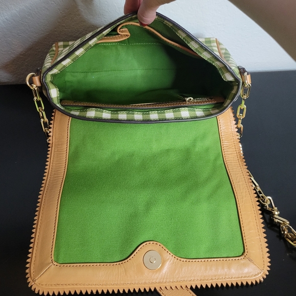 Tory Burch Kerrington Gingham Crossbody Bag - Picture 13 of 15